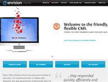 Tablet Screenshot of envisiononline.ca